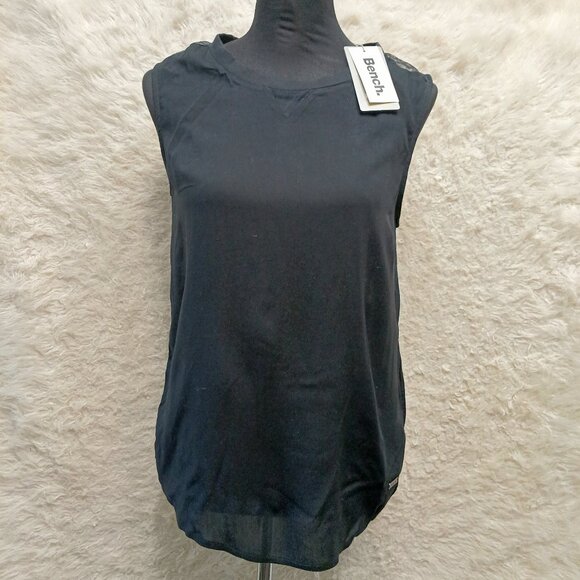 Bench Women's black tank top Size: XS/4 - Picture 1 of 12
